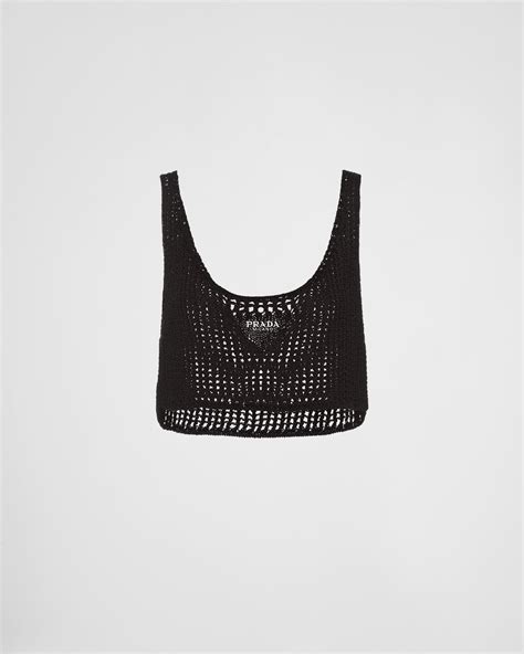 top prada a quadri|prada cropped tops.